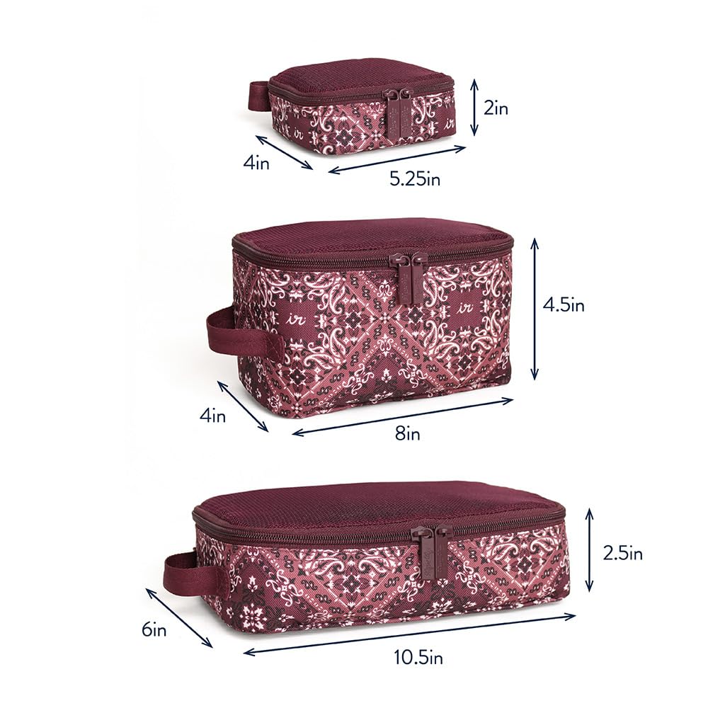 Packing Cubes for Travel, Set of 3 Organizers (Milk & Honey)