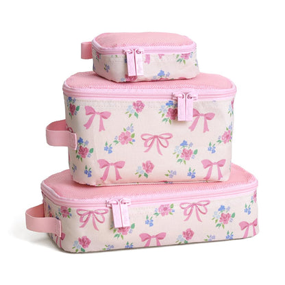 Packing Cubes for Travel, Set of 3 Organizers (Milk & Honey)
