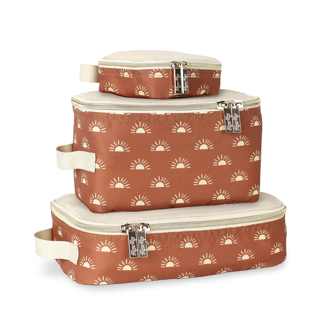 Packing Cubes for Travel, Set of 3 Organizers (Milk & Honey)