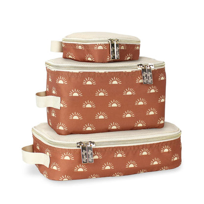 Packing Cubes for Travel, Set of 3 Organizers (Milk & Honey)