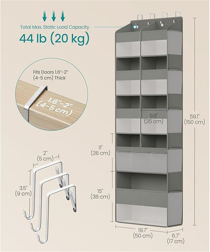 Over-the-Door Organizer,Behind The Door Storage Hanging Shelves