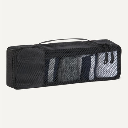 4-Piece Packing Cubes Travel Accessories Set, Luggage Organizer with Double Zipper, Mesh Top, Space-Saving, Medium, Sky Blue (Previously Amazon Basics)