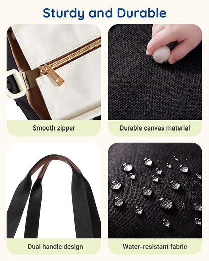 Canvas Diaper Bag Tote Stylish Mommy Baby Hospital Bag