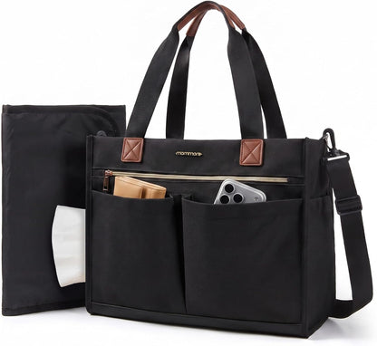 Canvas Diaper Bag Tote Stylish Mommy Baby Hospital Bag