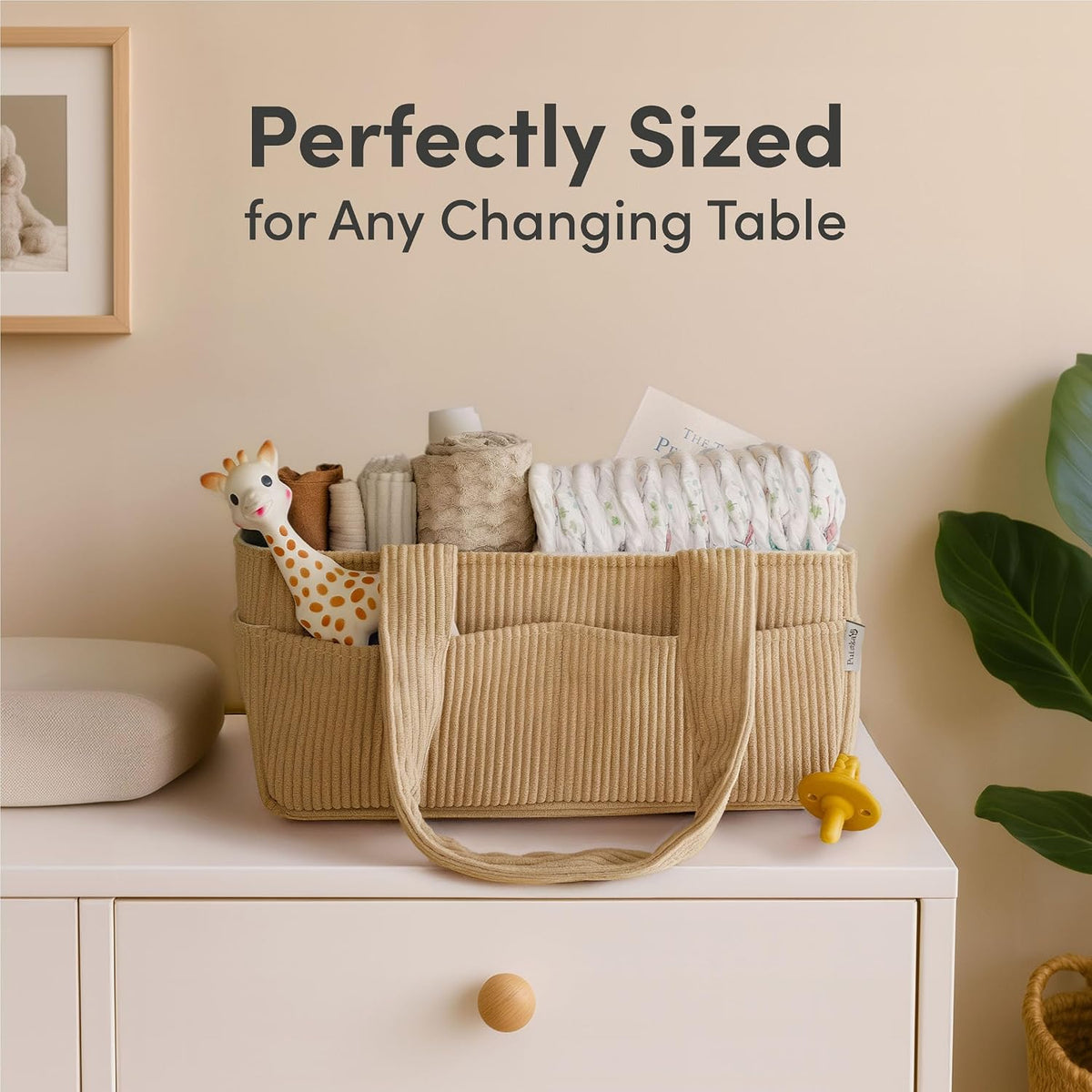 Baby Diaper Caddy Organizer, Nursery Basket