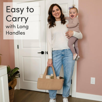 Baby Diaper Caddy Organizer, Nursery Basket
