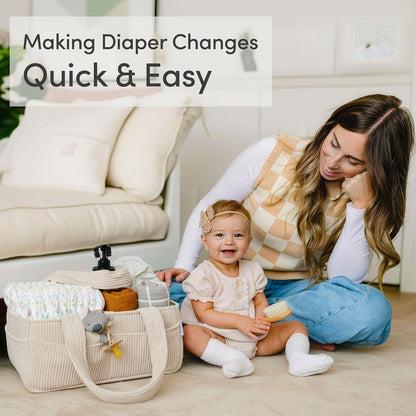 Baby Diaper Caddy Organizer, Nursery Basket