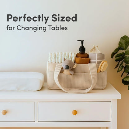 Baby Diaper Caddy Organizer, Nursery Basket