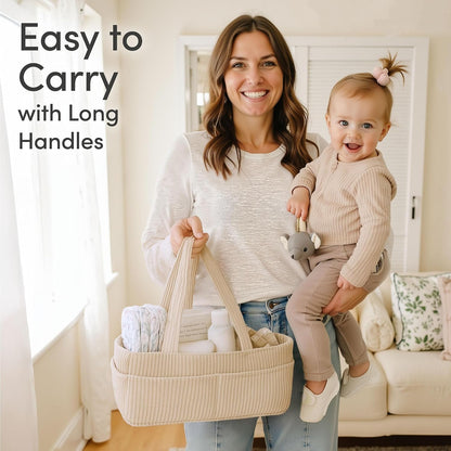 Baby Diaper Caddy Organizer, Nursery Basket