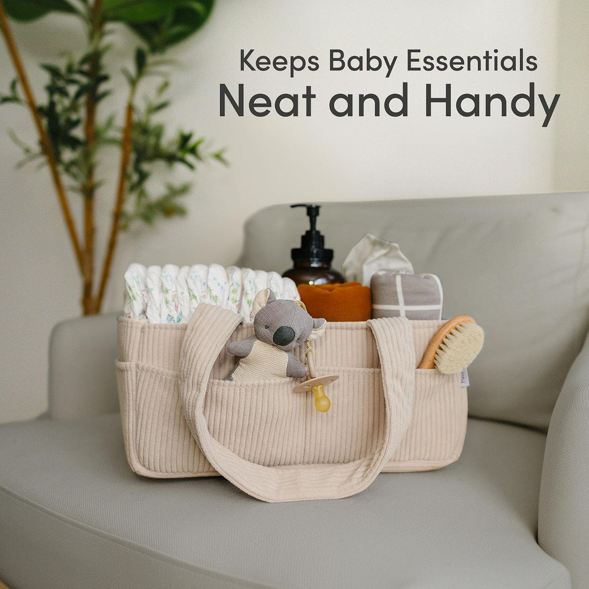 Baby Diaper Caddy Organizer, Nursery Basket