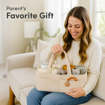 Baby Diaper Caddy Organizer, Nursery Basket