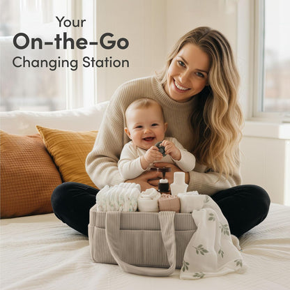 Baby Diaper Caddy Organizer, Nursery Basket