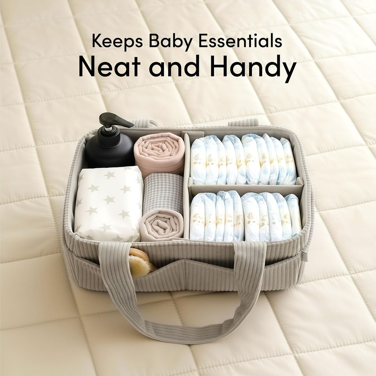 Baby Diaper Caddy Organizer, Nursery Basket