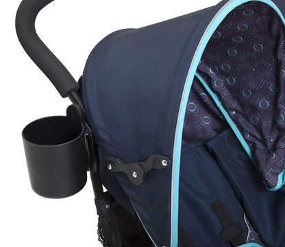 LX Side by Side Stroller - with Recline, Storage & Compact Fold, Night Sky