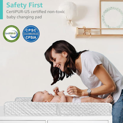 Soft Baby Changing Pad for Dresser Diaper Changing Table Mattress with Cover for Babies and Toddlers Waterproof