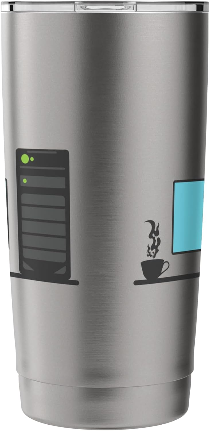 Office Desk with a Calming Tea Blend Stainless Steel Insulated Tumbler