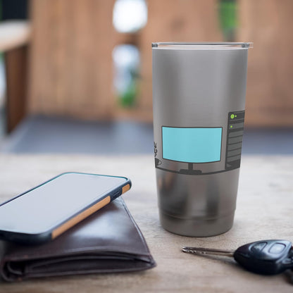 Office Desk with a Calming Tea Blend Stainless Steel Insulated Tumbler
