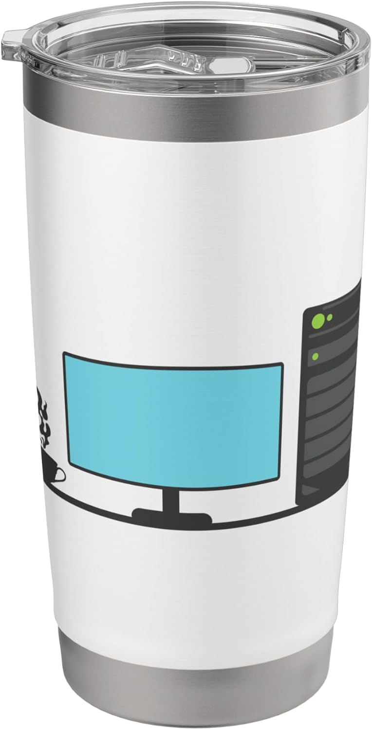 Office Desk with a Calming Tea Blend Stainless Steel Insulated Tumbler