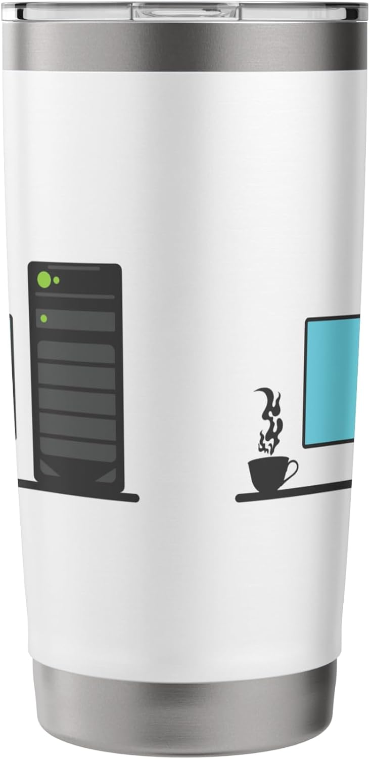 Office Desk with a Calming Tea Blend Stainless Steel Insulated Tumbler