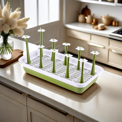 Removable Large Water Bottle Drying Rack, Vertical Bottle Drying Rack