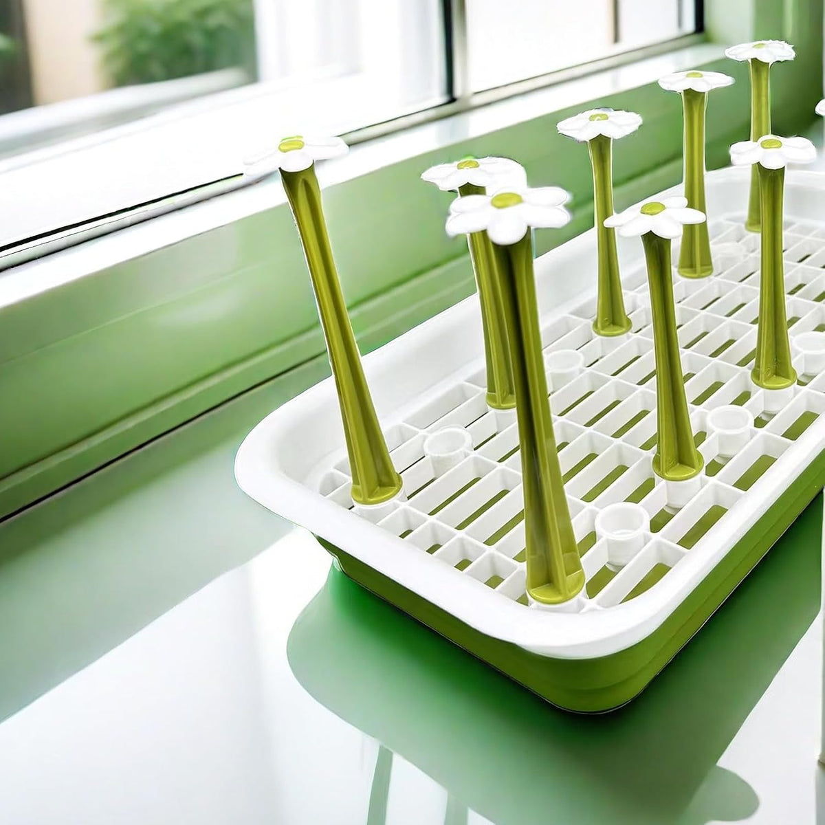 Removable Large Water Bottle Drying Rack, Vertical Bottle Drying Rack