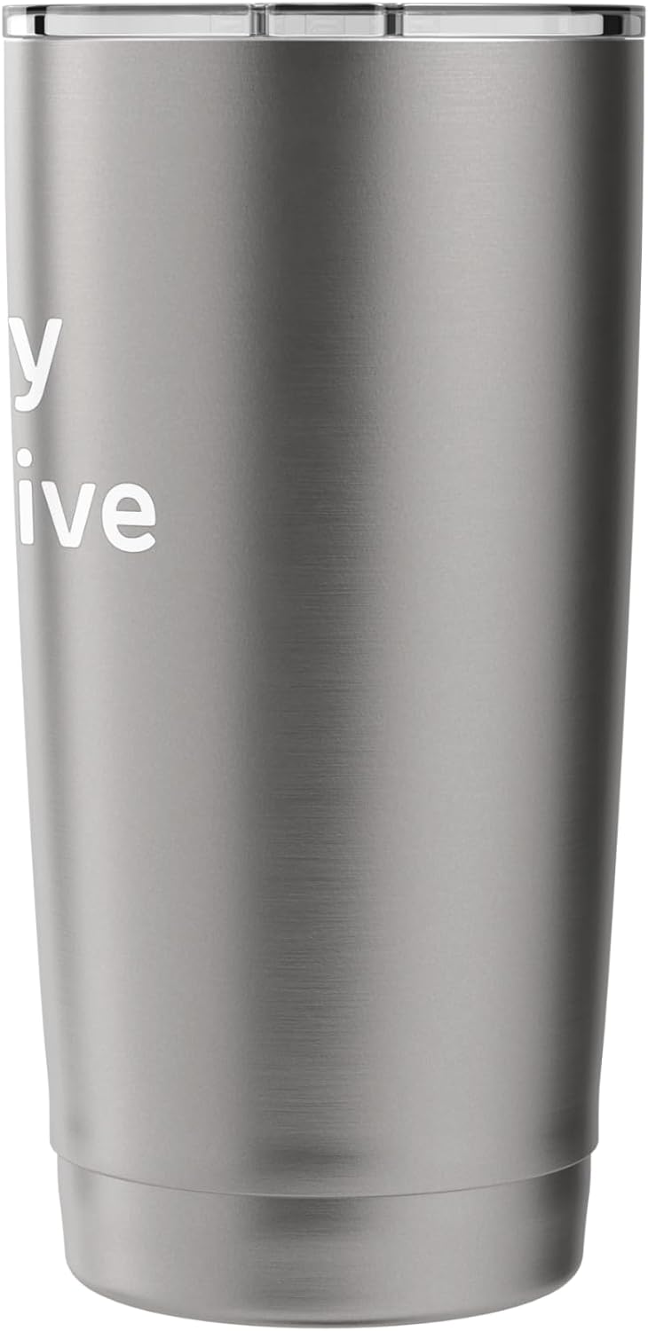 Quietly Productive Minimalist Motivation Tee For Work Study Stainless Steel Insulated Tumbler
