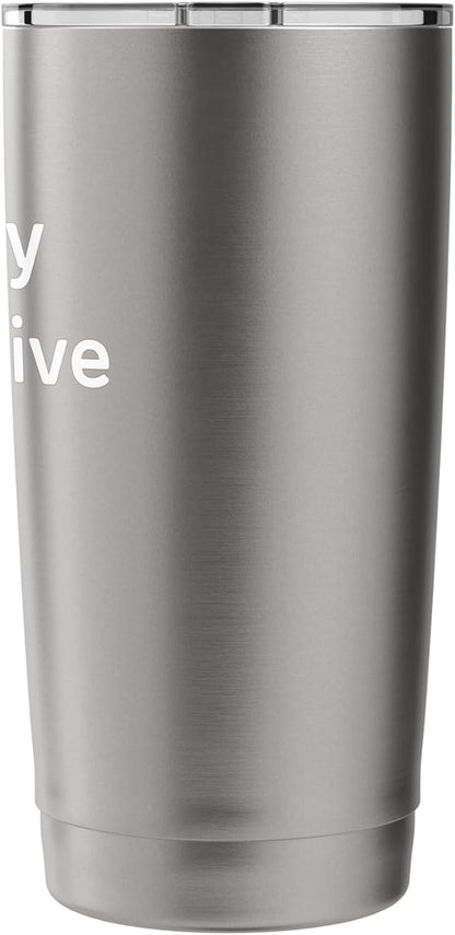 Quietly Productive Minimalist Motivation Tee For Work Study Stainless Steel Insulated Tumbler