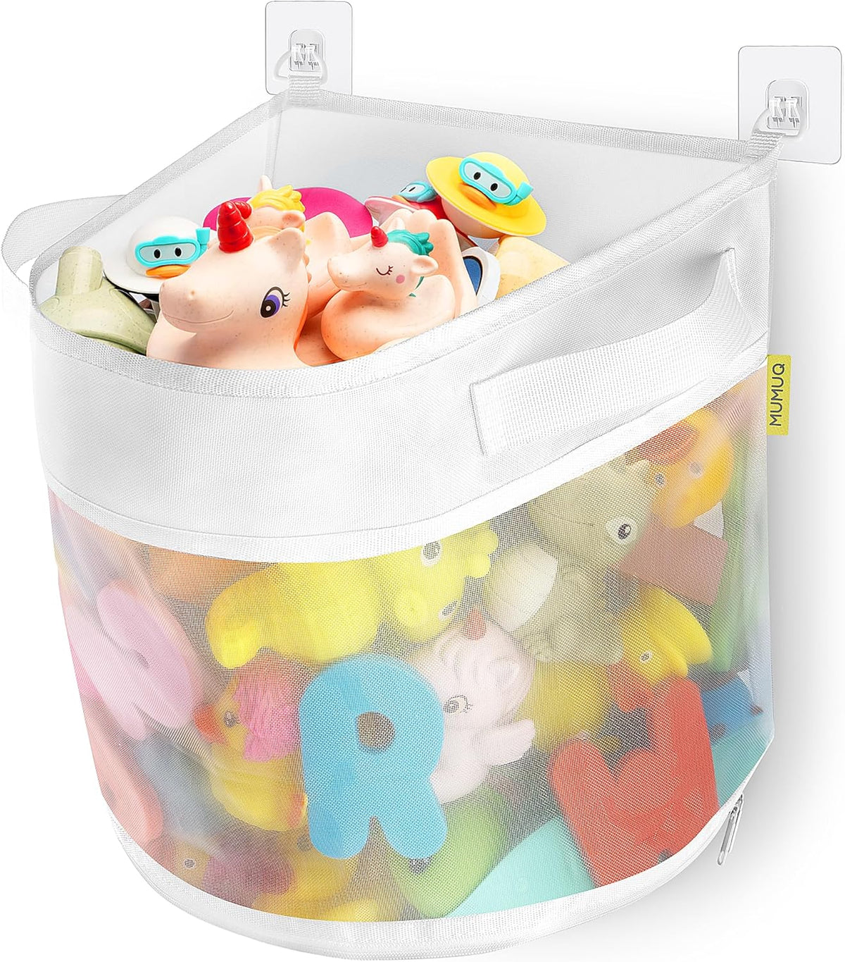 3 Compartments Bath Toy Storage Corner Bath Toy Holder for Bathtub