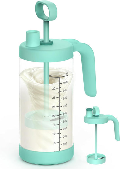 32oz Glass Formula Mixing Pitcher, Borosilicate Breastmilk Mixer, BPA-Free
