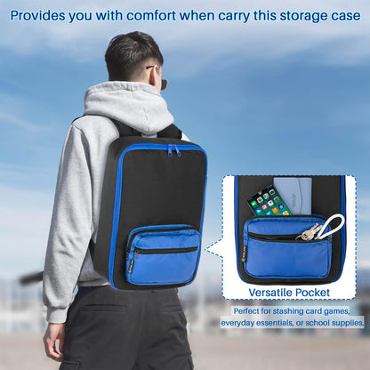 Toy Car Storage Backpack, Diecast Organizer 108 Slots (Black)