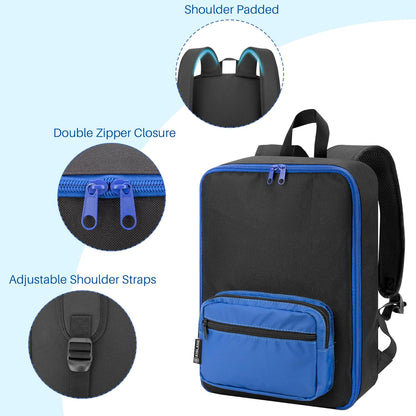Toy Car Storage Backpack, Diecast Organizer 108 Slots (Black)