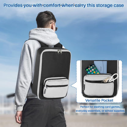 Toy Car Storage Backpack, Diecast Organizer 108 Slots (Black)