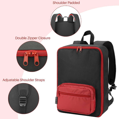 Toy Car Storage Backpack, Diecast Organizer 108 Slots (Black)