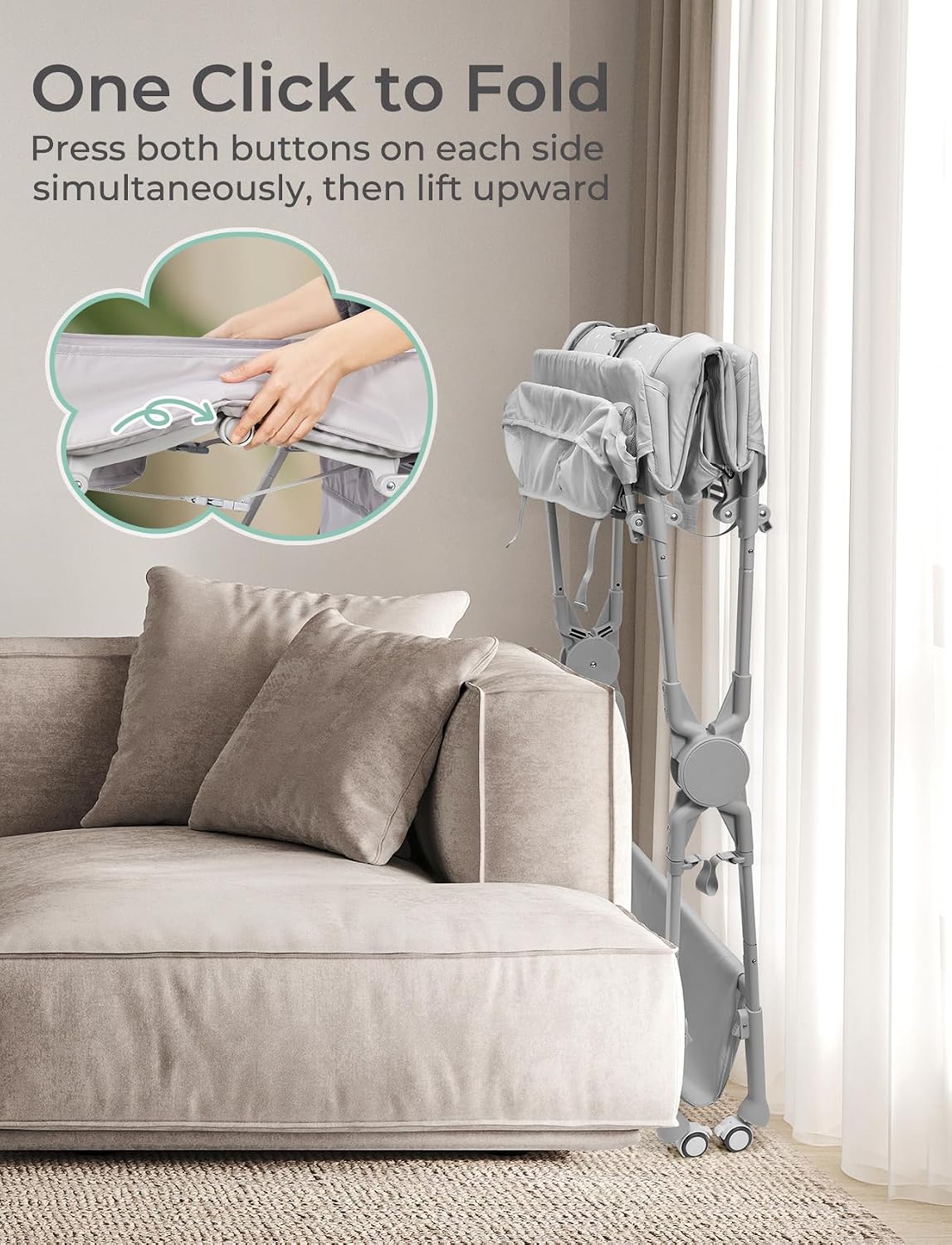 Baby Changing Table, Auto Warmer Portable Folding Changing Table