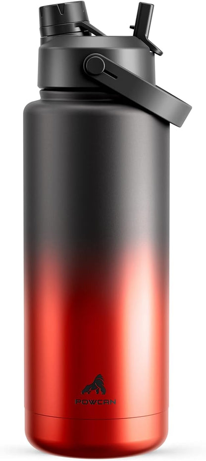 26 oz Insulated Water Bottle with 2-in-1 Straw and Spout Lid, Keep Cold 24H, Leak-Proof, Fits in Car Cup Holder, Stainless Steel Water Bottle for Sports, Gym, Travel, and School (Mousse) - Colors A