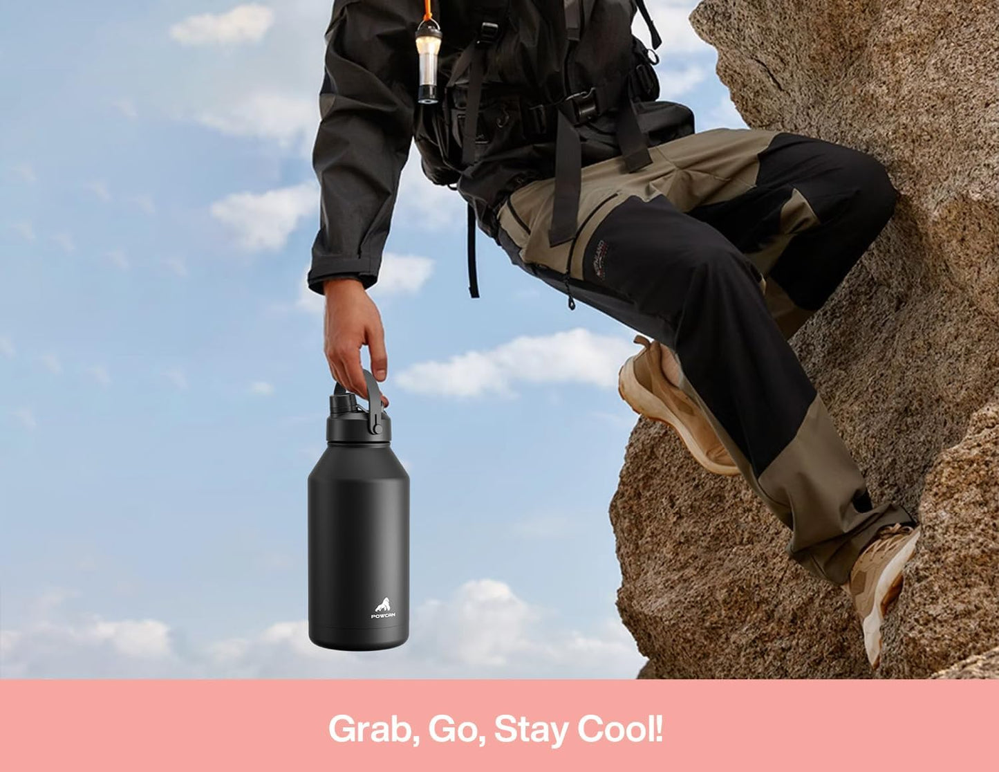 26 oz Insulated Water Bottle with 2-in-1 Straw and Spout Lid, Keep Cold 24H, Leak-Proof, Fits in Car Cup Holder, Stainless Steel Water Bottle for Sports, Gym, Travel, and School (Mousse) - Colors A