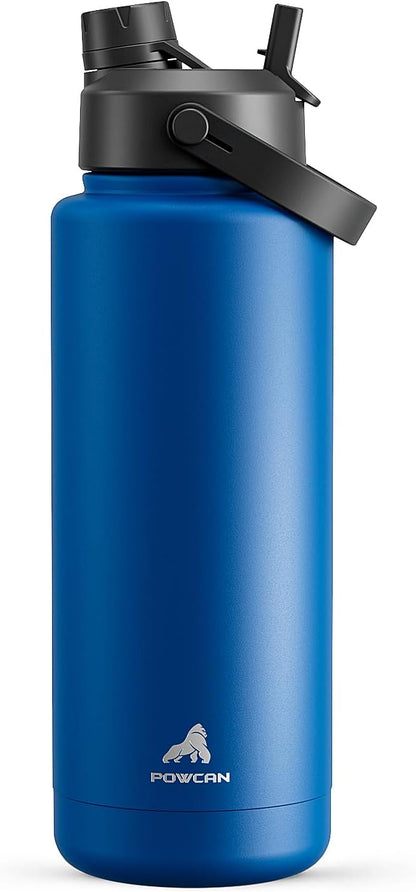26 oz Insulated Water Bottle with 2-in-1 Straw and Spout Lid, Keep Cold 24H, Leak-Proof, Fits in Car Cup Holder, Stainless Steel Water Bottle for Sports, Gym, Travel, and School (Mousse) - Colors A