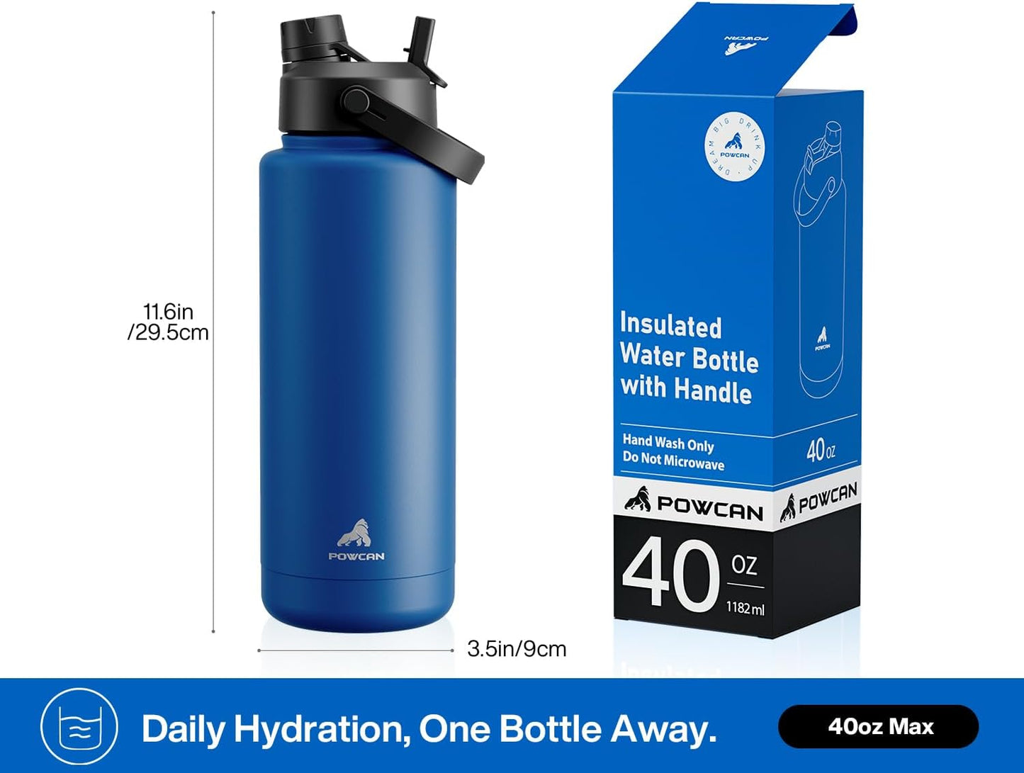26 oz Insulated Water Bottle with 2-in-1 Straw and Spout Lid, Keep Cold 24H, Leak-Proof, Fits in Car Cup Holder, Stainless Steel Water Bottle for Sports, Gym, Travel, and School (Mousse) - Colors A