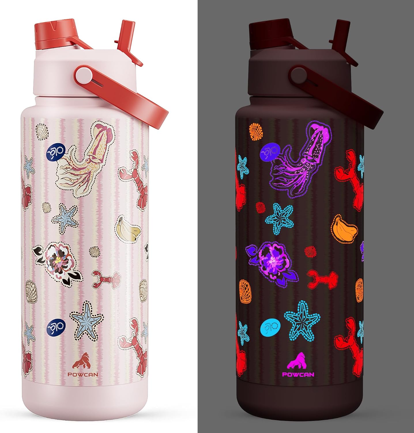 26 oz Insulated Water Bottle with 2-in-1 Straw and Spout Lid, Keep Cold 24H, Leak-Proof, Fits in Car Cup Holder, Stainless Steel Water Bottle for Sports, Gym, Travel, and School (Mousse) - Colors A