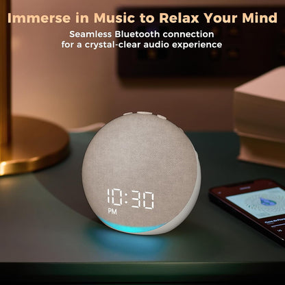 Sound Machine Alarm Clock for Bedroom: 25 Natural Sleep Sounds