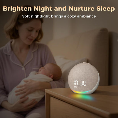 Sound Machine Alarm Clock for Bedroom: 25 Natural Sleep Sounds