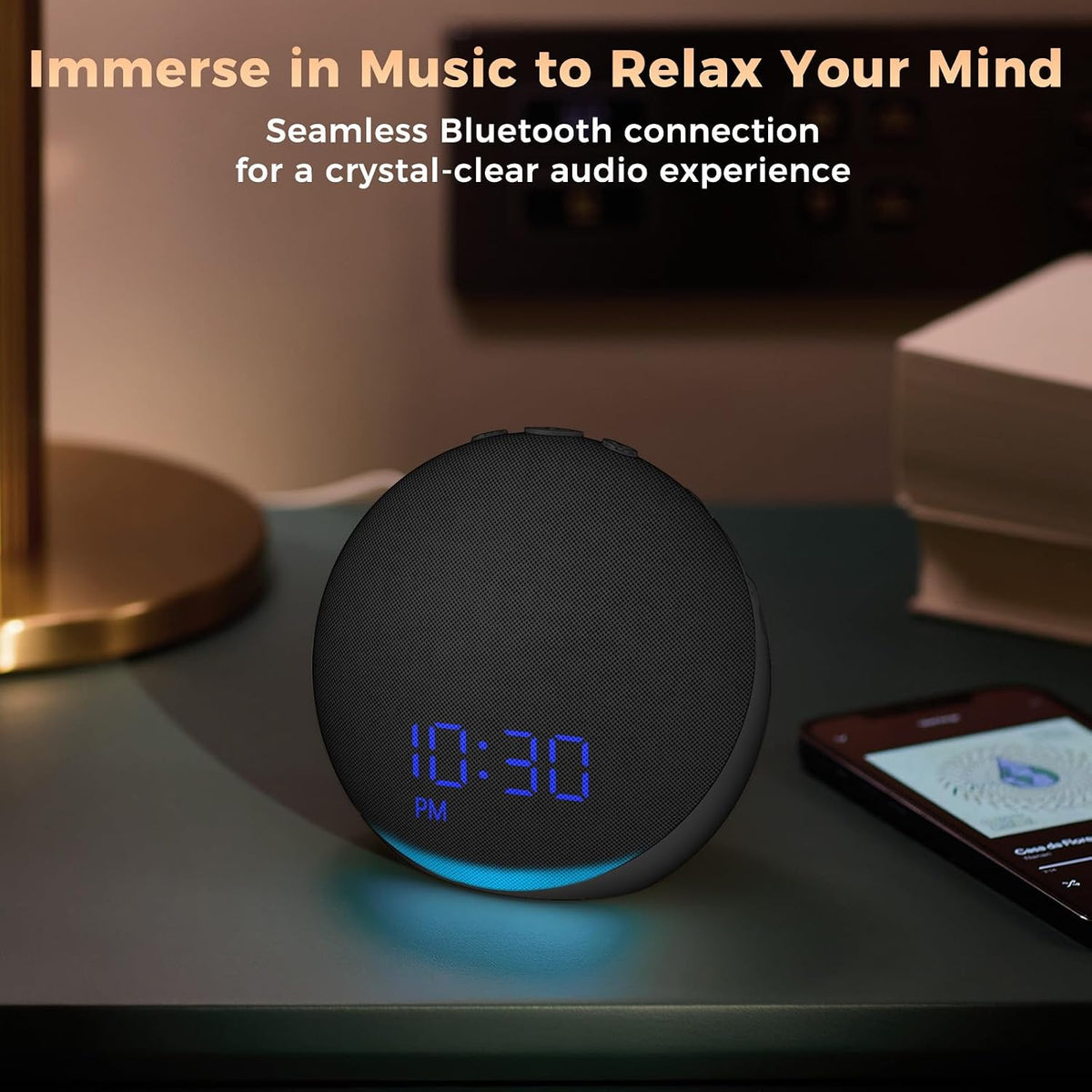 Sound Machine Alarm Clock for Bedroom: 25 Natural Sleep Sounds