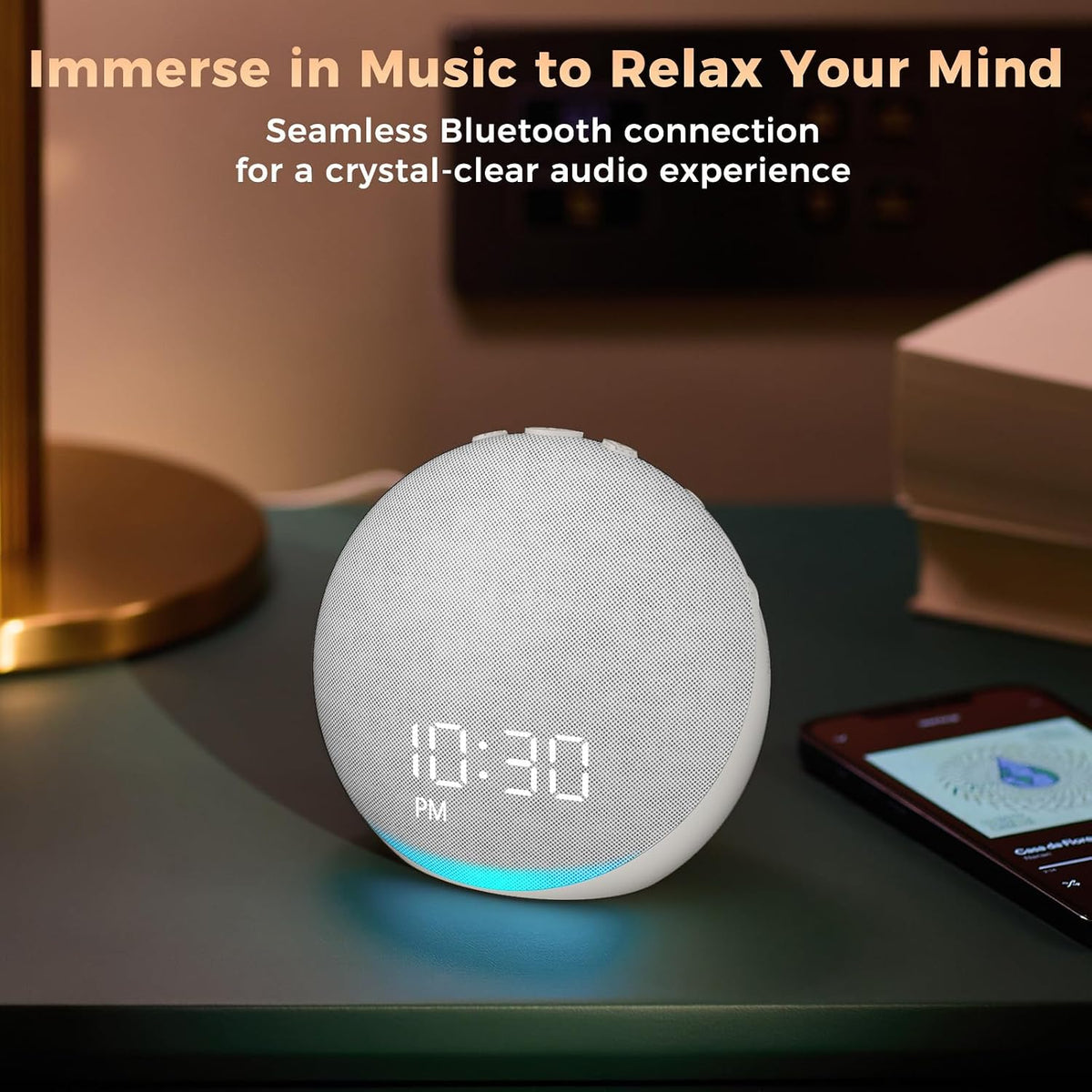Sound Machine Alarm Clock for Bedroom: 25 Natural Sleep Sounds