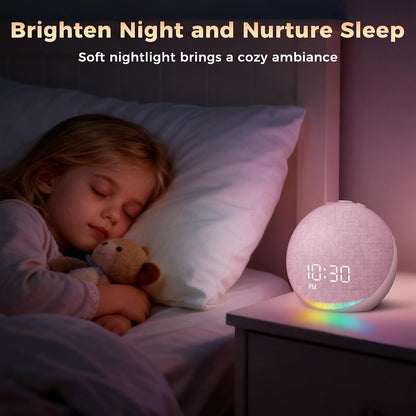 Sound Machine Alarm Clock for Bedroom: 25 Natural Sleep Sounds