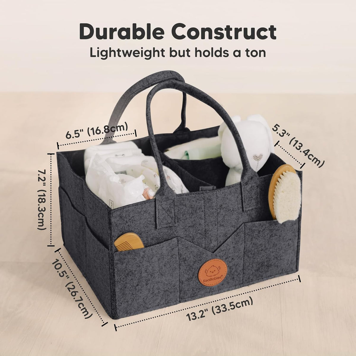 Portable Diaper Changing Pad and Baby Diaper Caddy Organizer - Waterproof Foldable Baby Changing Mat, Travel Change Mat, Nursery Organizer for Infant
