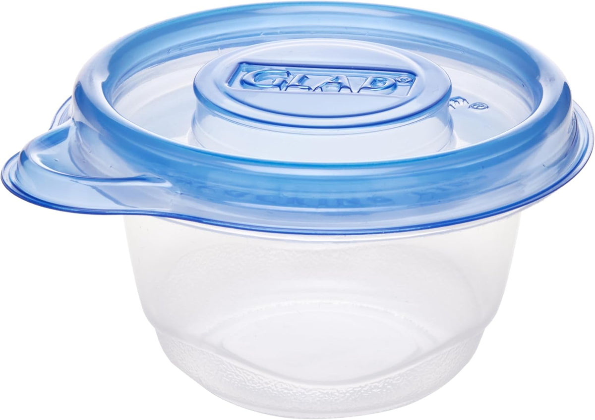 Glad Food Storage Containers - Mini Round Containers - 4 Ounce - 8 Containers