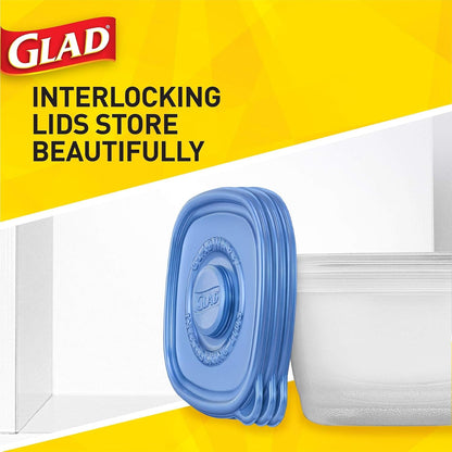 Glad Food Storage Containers - Mini Round Containers - 4 Ounce - 8 Containers