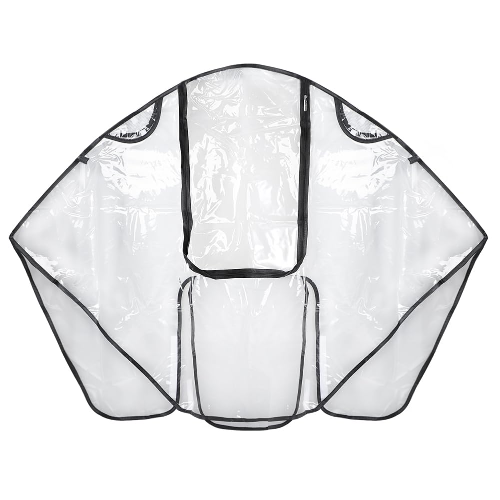 Stroller Rain Cover Universal Stroller Accessory Clear Windproof Waterproof Baby Travel Weather Shield Raincoat Protect from Rain Wind Dust Snow with Side Flaps for Ventilation