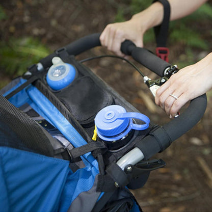 Stroller Caddy, Oxford Cloth Stroller Organizer with Cup Holder, Zippered Pocket and Adjustable Straps, Utilisation intérieure