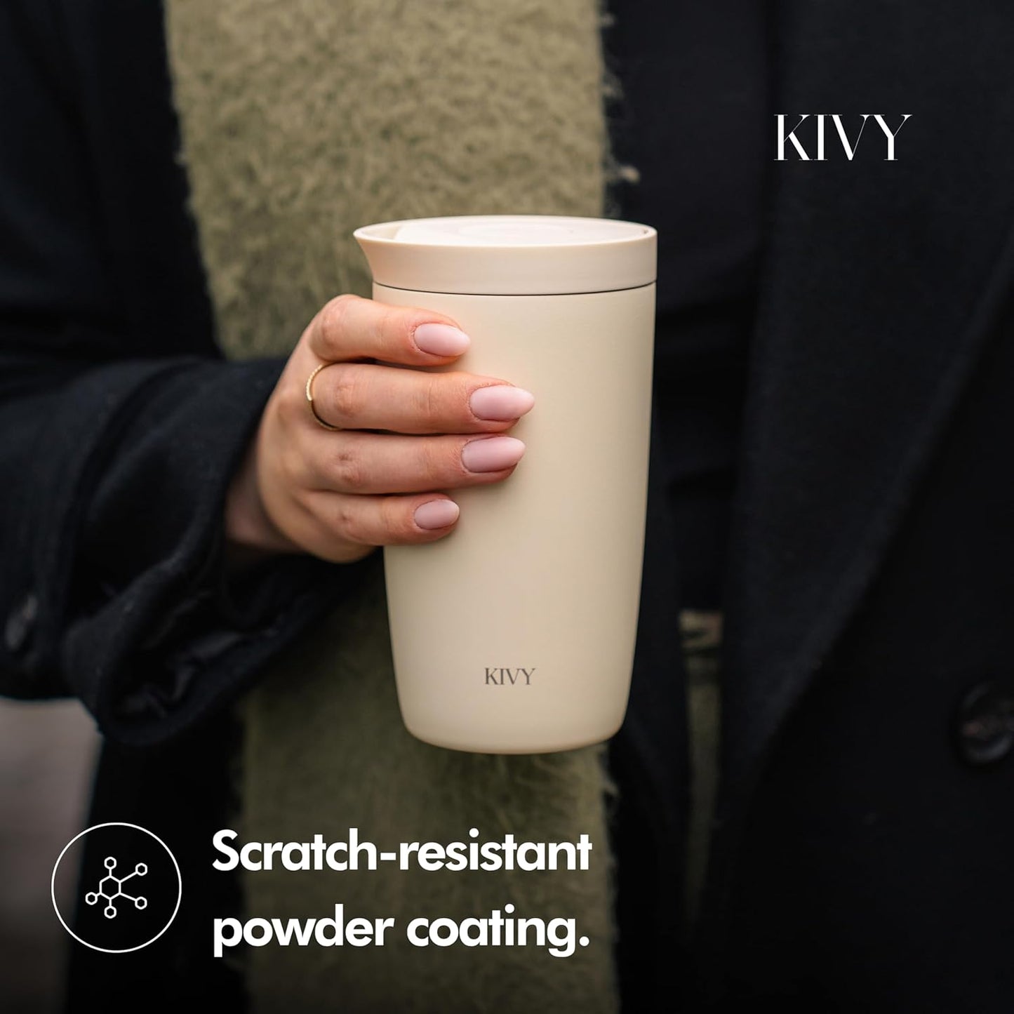 Travel Coffee Mug Tumbler [24h Cold | 6h Hot] Reusable Insulated Coffee Tumbler Stainless Steel - Spill Proof Coffee Travel Mug - Leakproof 12oz Insulated cup to go - Dishwasher Safe, BPA Free